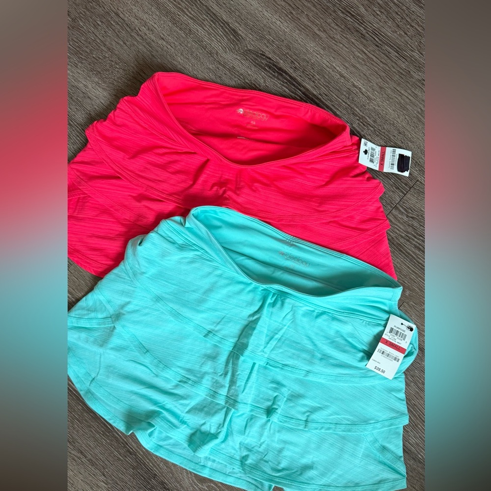 Ideology Hot Pink and Aqua Skorts